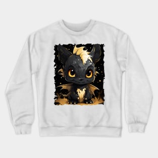 Cute Baby Dragon - Golden Baby Dragon Crewneck Sweatshirt